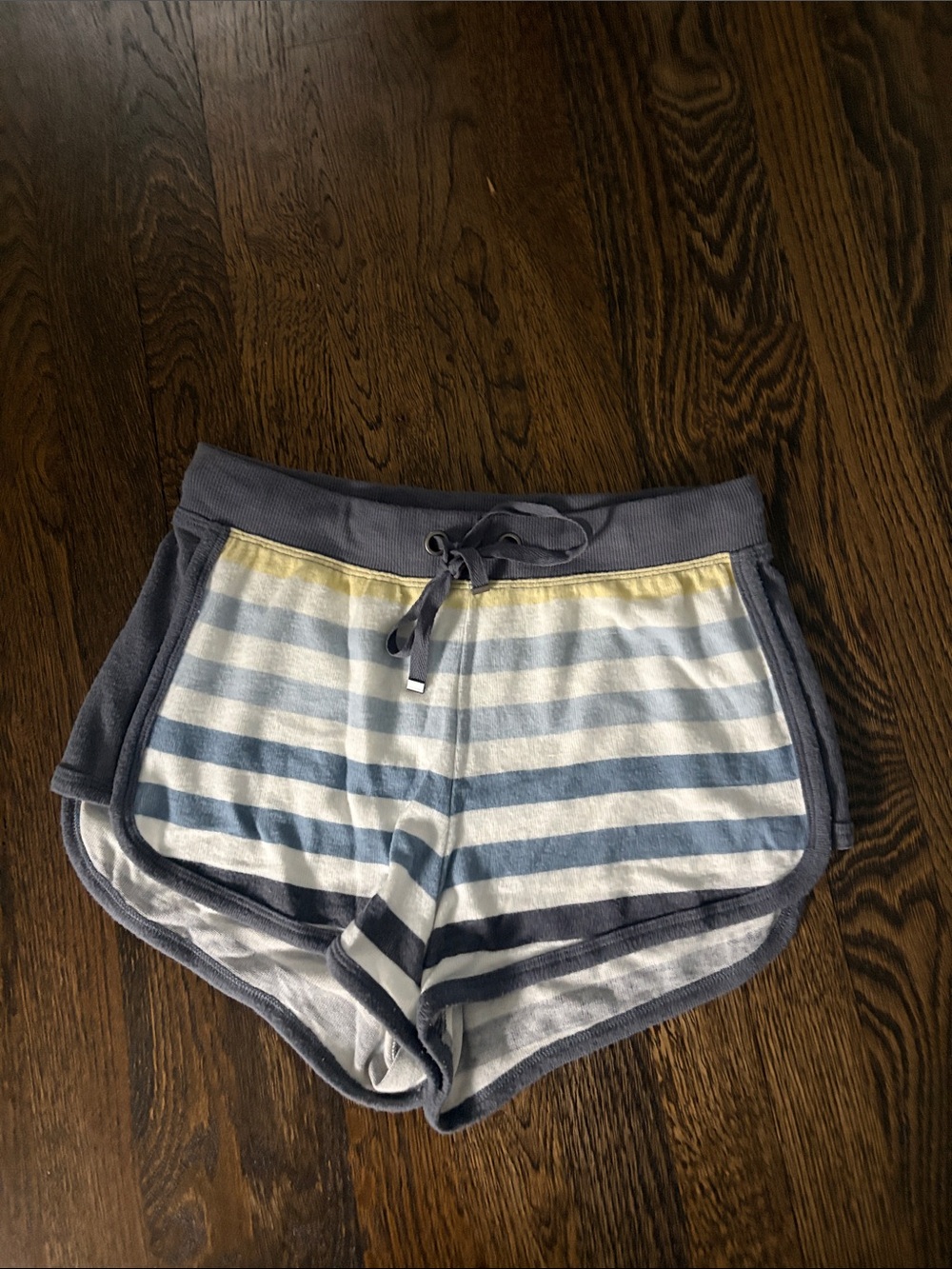Z Supply  blue, white and yellow striped lounge shorts